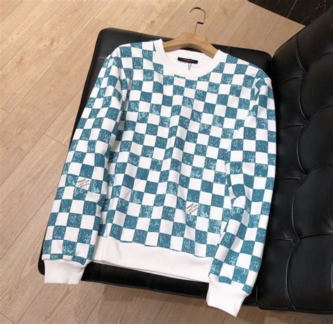 louis vuitton menswear studio sweater|louis vuitton damier sweater.